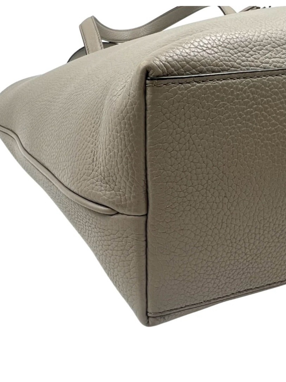 TORY BURCH Thea Convertible Leather Tote, gray - Picture 8 of 11